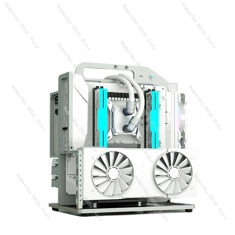 Aluminum Open Frame Test Bench Water Cooling - MATX Anakart Alüminyum Alaşımlı Raf Şasi
