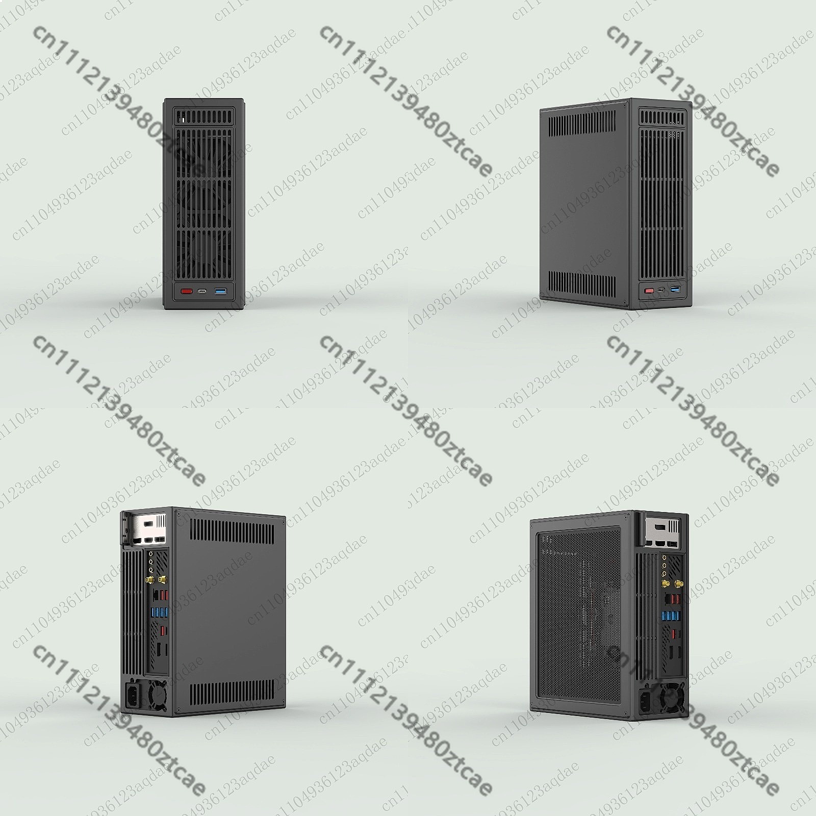 Sff Mini Itx Cnc Aluminum Chassis - E4 V6 ITX Mini Kasa 1U