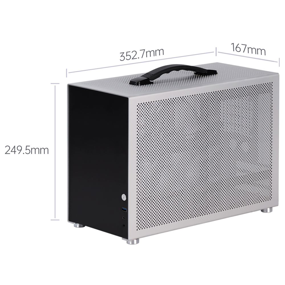 Taşınabilir Mini ITX PC Kasası - Portable Aluminum Itx Case Carry Handle incelemesi ve fiyatı