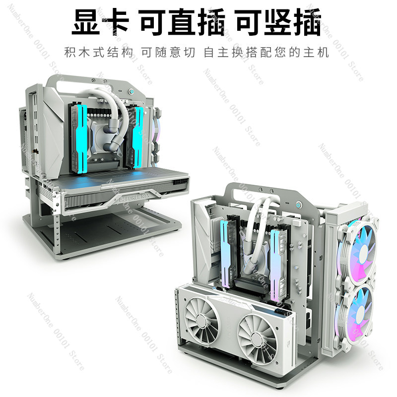 MATX Anakart Alüminyum Alaşıml - Aluminum Open Frame Test Bench Water Cooling incelemesi ve fiyatı