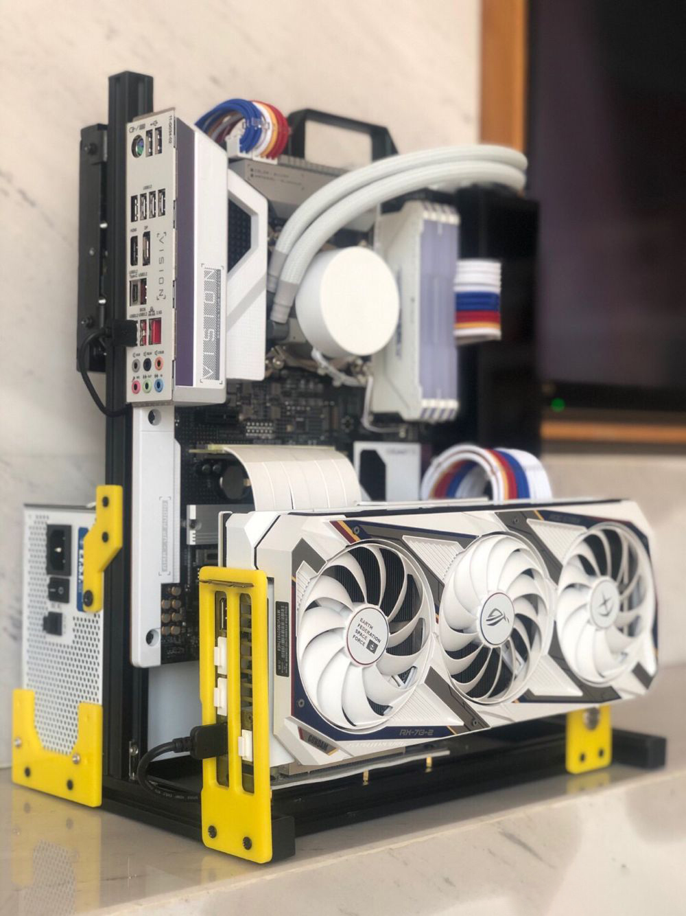 ATX EATX PC Test tezgahı taşım - Aluminum Open Frame Test Bench Water Cooling incelemesi ve fiyatı