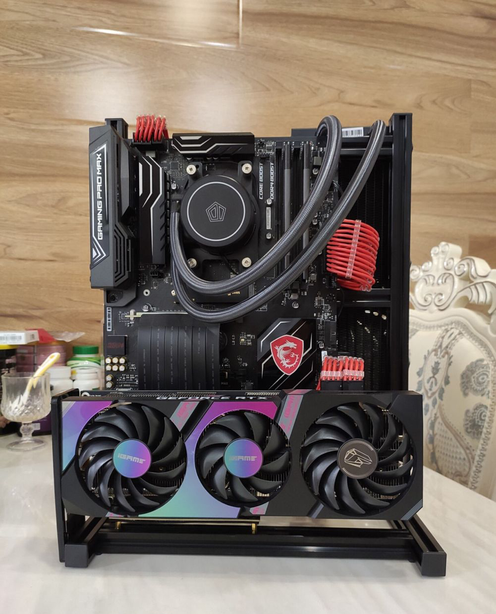 ATX EATX PC Test tezgahı taşım - Aluminum Open Frame Test Bench Water Cooling incelemesi ve fiyatı